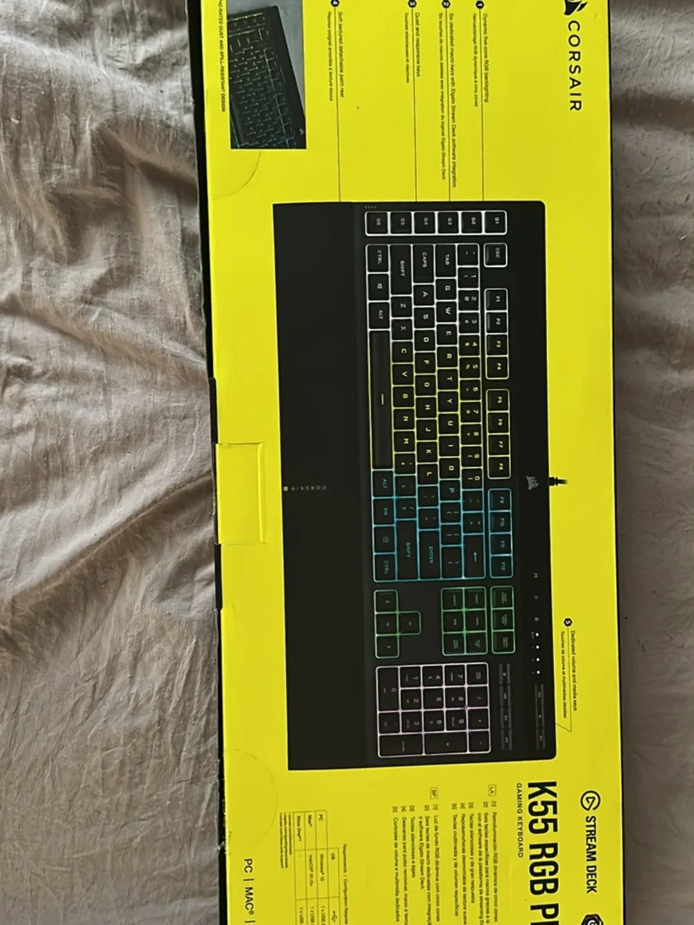 Corsair Black Keyboard with RGB Backlighting